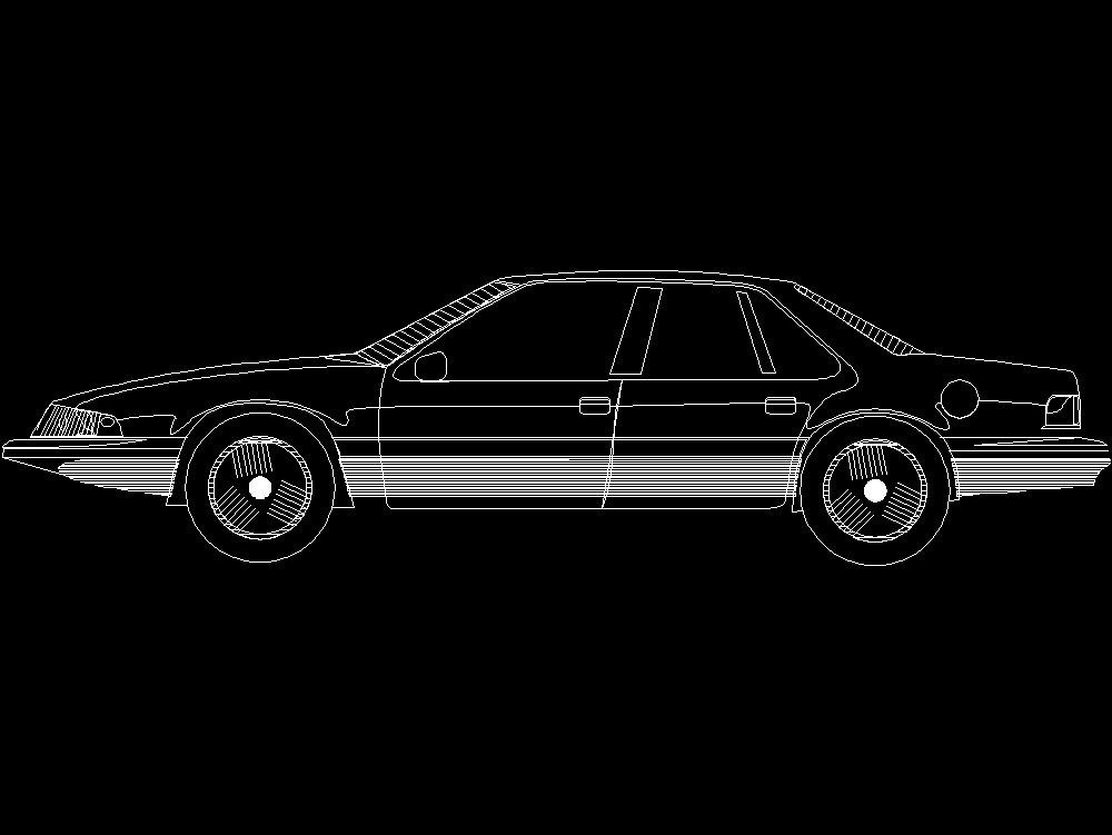 Auto Toyota In Autocad 