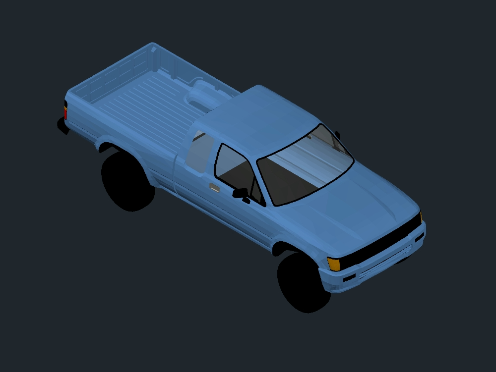 Modelo Toyota Hilux Pickup 3D