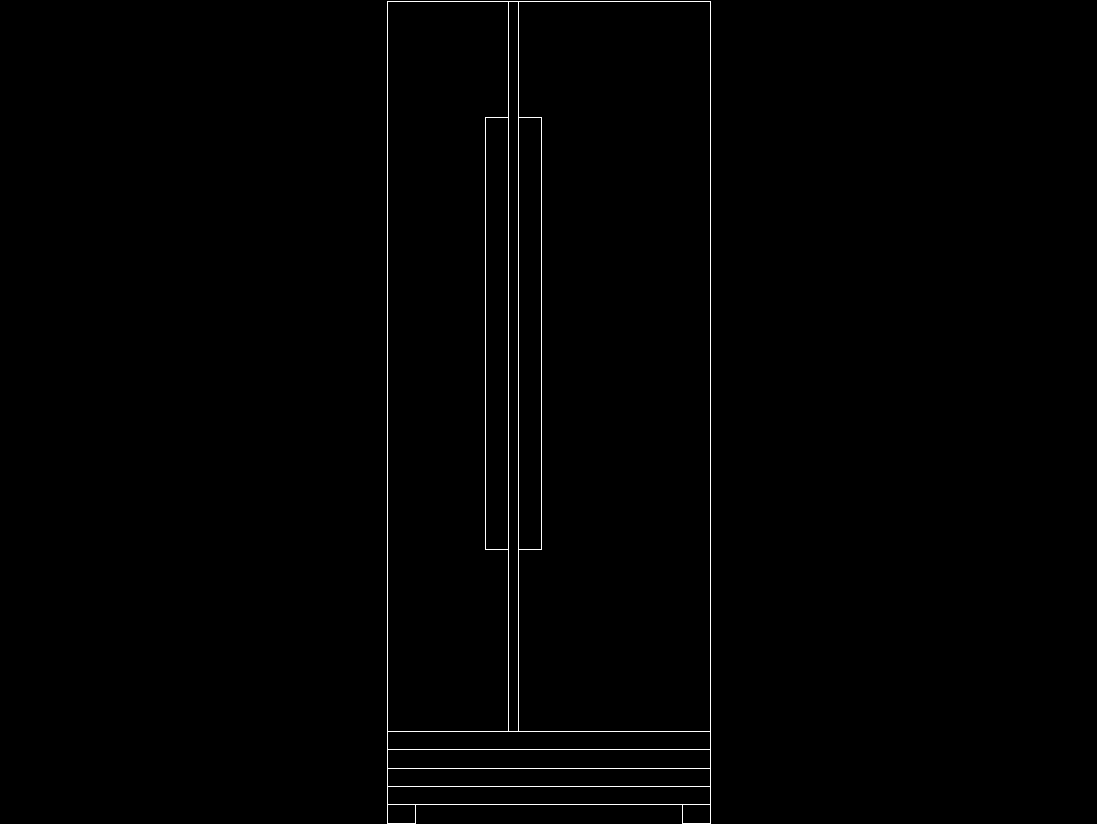 Refrigerator in AutoCAD CAD download (10.56 KB) Bibliocad