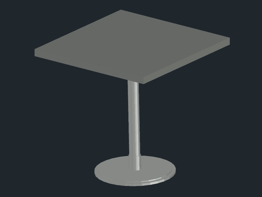 table de bar carrée