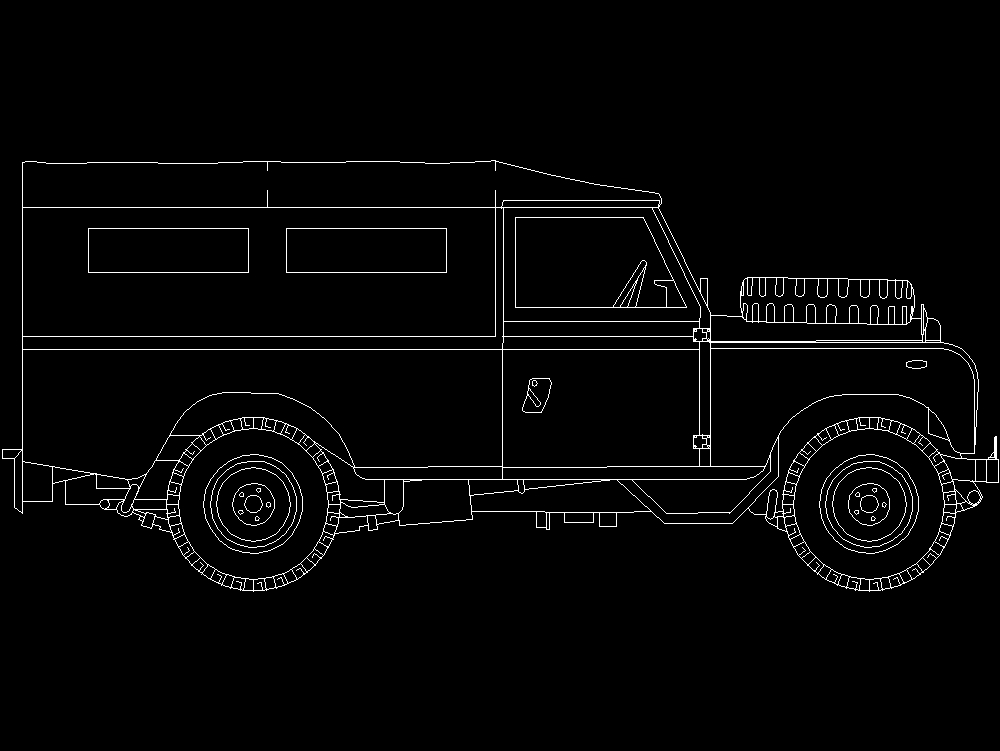 voiture jeep latérale