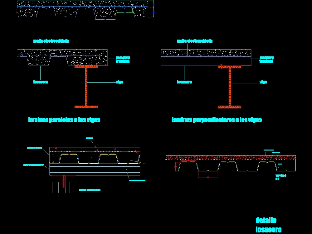 Plano Estructural Detalle Losacero En Autocad Cad Kb Bibliocad My Xxx Hot Girl 2295