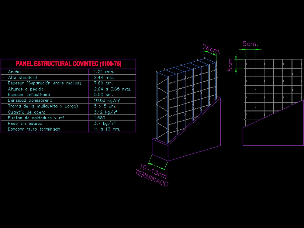 covintec Paneel - Konstruktionssystem