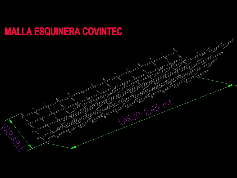 covintec corner mesh - construction system