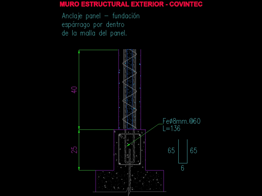 Parede estrutural exterior covintec - sistema construtivo