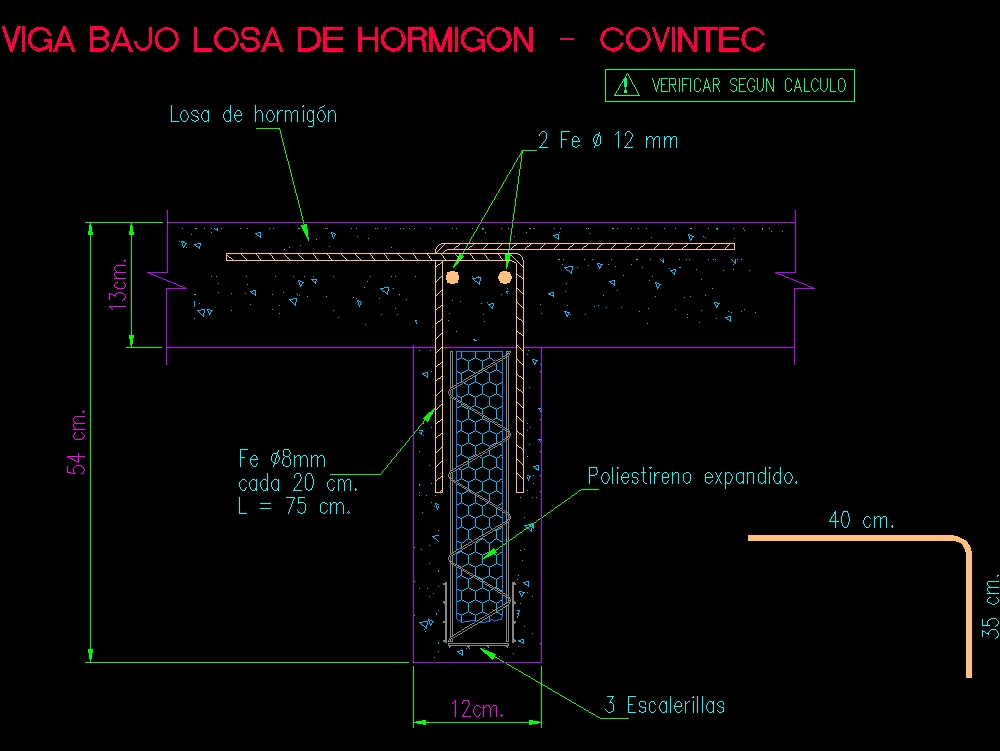 Träger unter Betonplatte covintec - Bausystem