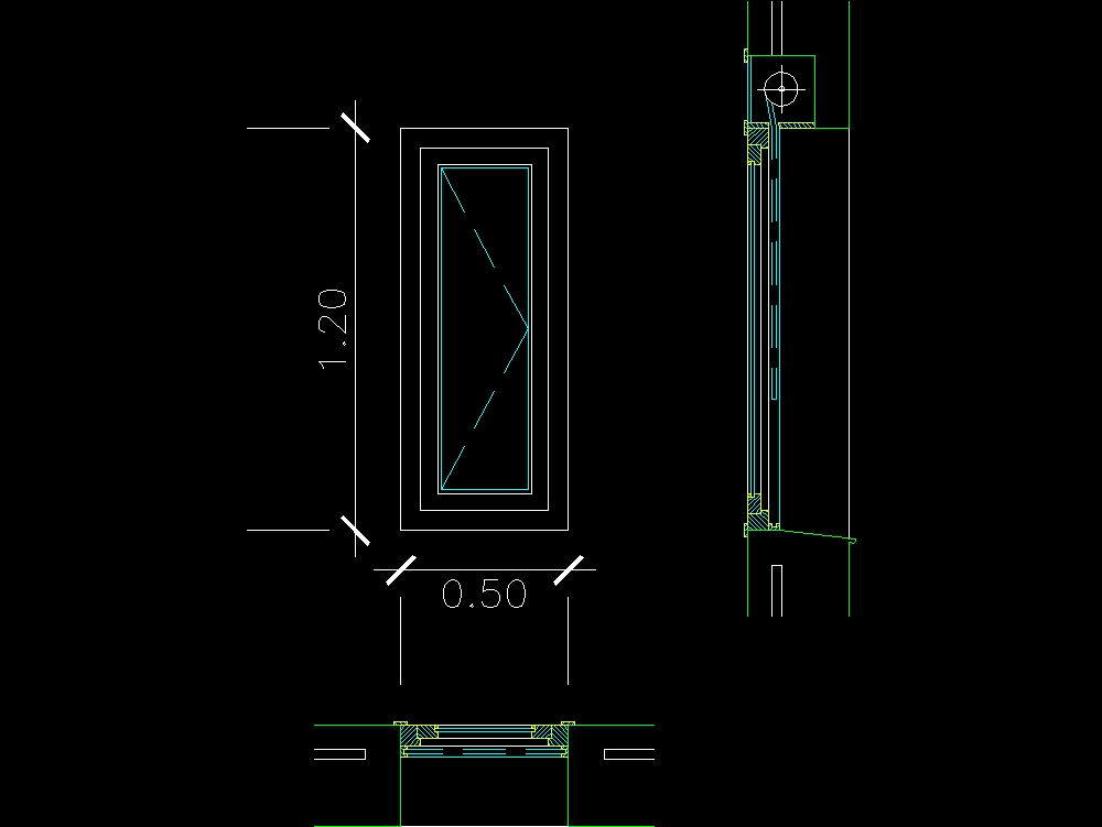 La Fenêtre Dans Autocad Téléchargement Cad 5277 Kb Bibliocad 1957