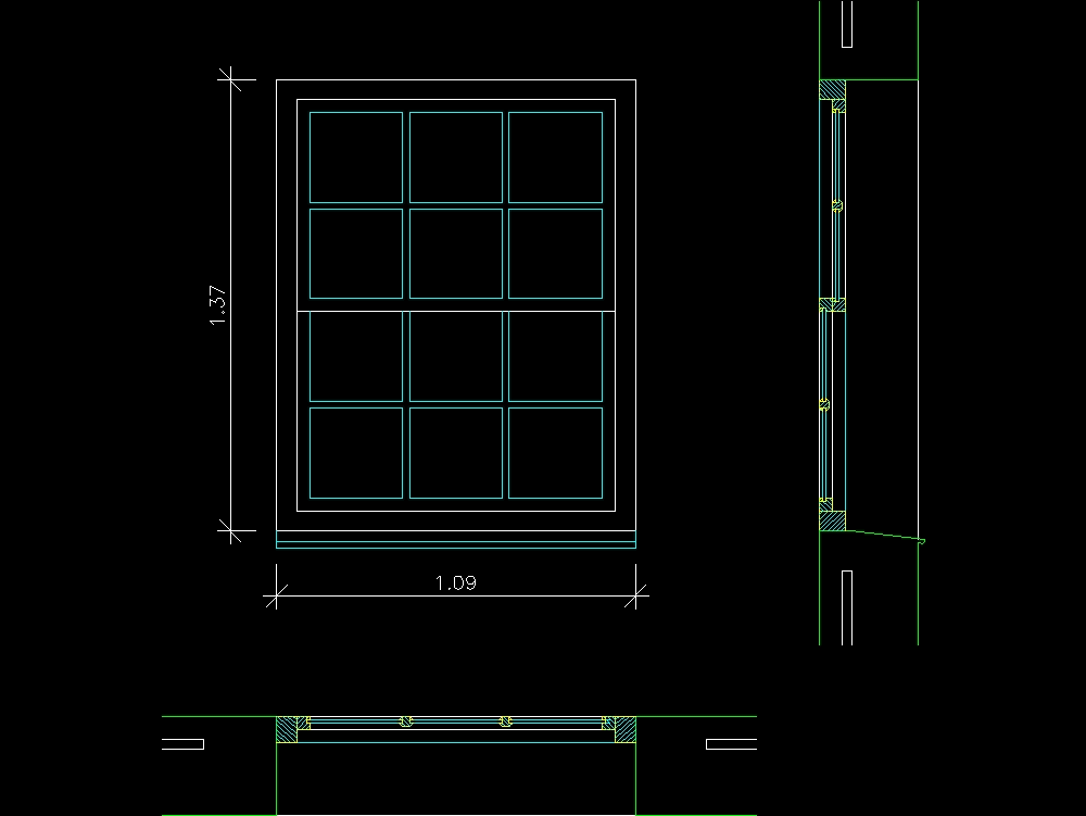 La Fenêtre Dans Autocad Téléchargement Cad 1237 Kb Bibliocad 8917