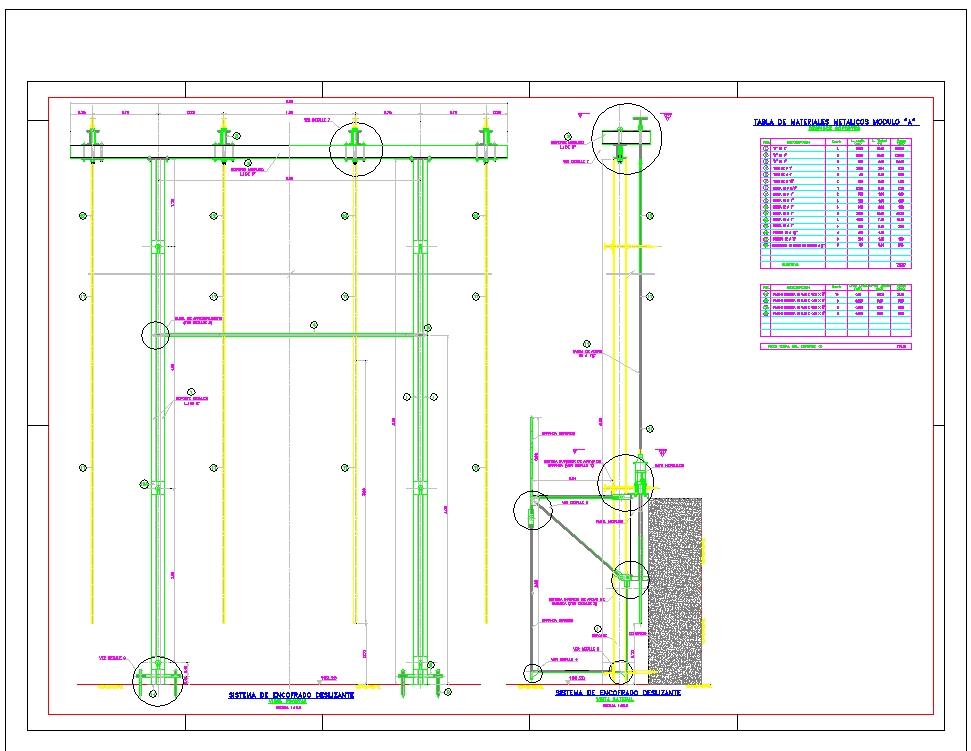 Sliderail shoring in AutoCAD CAD download (152.34 KB) Bibliocad
