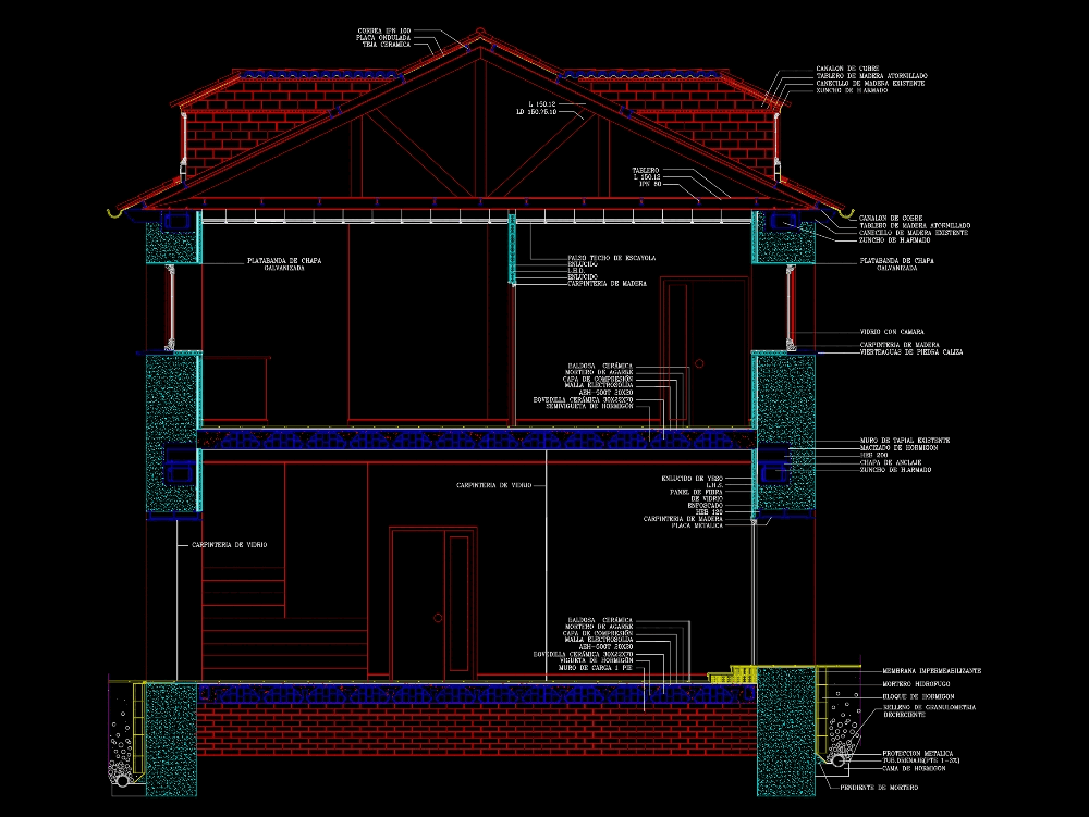 Building section in AutoCAD | CAD download (256.72 KB ... sample of electrical plan layout 
