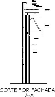 Metalldachstruktur Detail