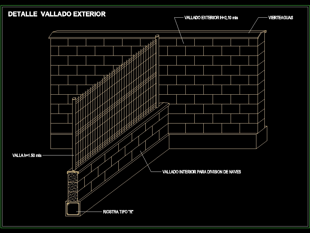 Vallado Exterior En AutoCAD Descargar CAD 36 29 KB Bibliocad vallado-exterior-en-autocad-descargar-cad-36-29-kb-bibliocad