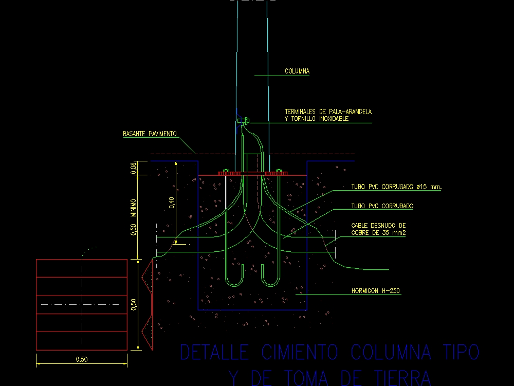Lighting column foundation