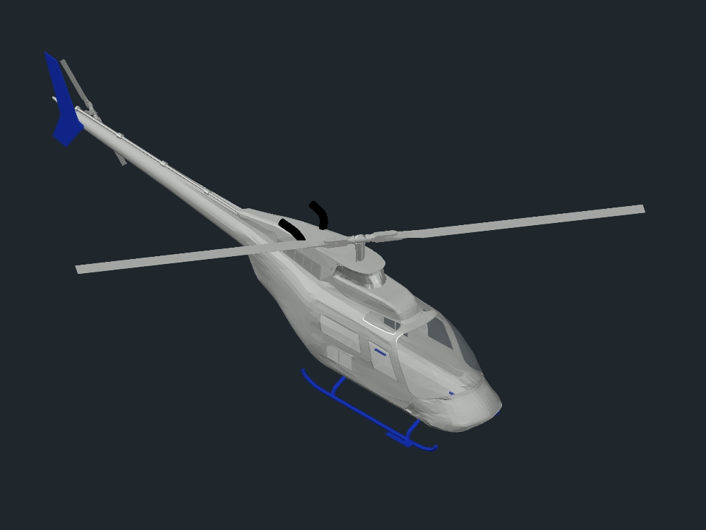 helicóptero 3d