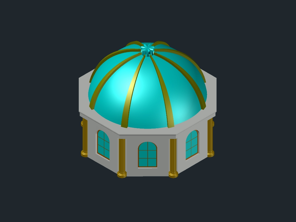 cúpula em 3d