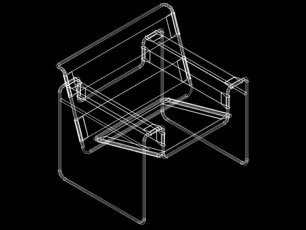 Wassily chair in 3D
