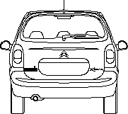 Vue arrière de la Citroën Xara Picasso