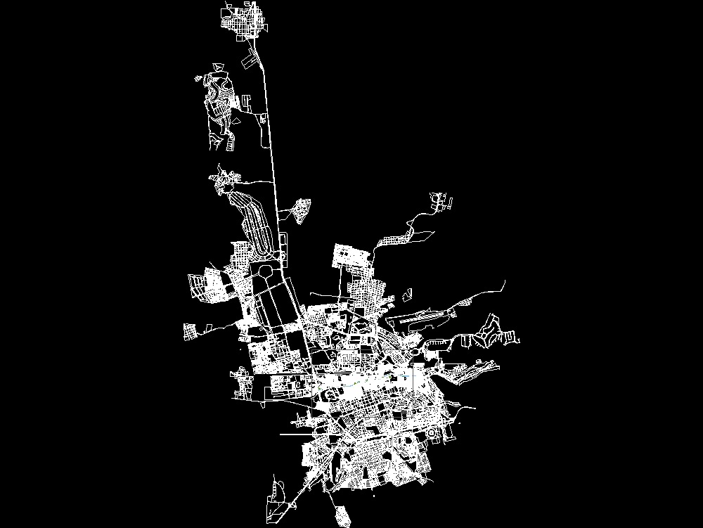 Carte de la ville de Santiago de Querétaro