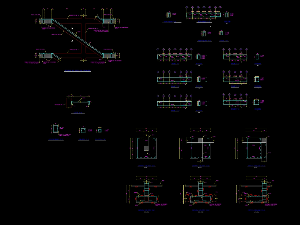 Detalles De Cimentacion En Autocad Descargar Cad Kb Bibliocad