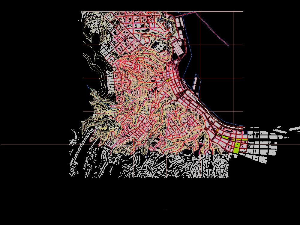 carte urbaine de valparaiso