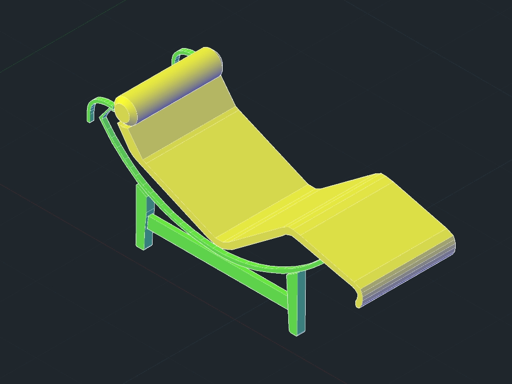 chaise le corbusier modèle 3D