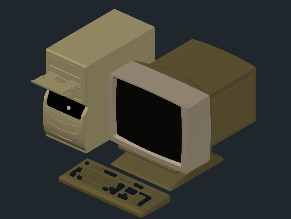 3d old computer