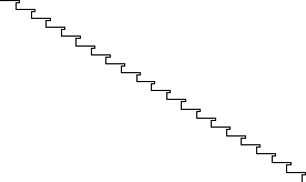 Lysp rotina para desenhar escadas