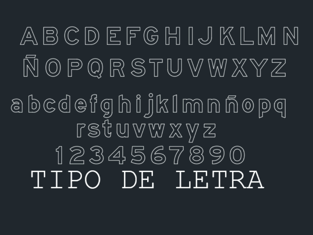 Highway letter in AutoCAD CAD download (24.52 KB) Bibliocad