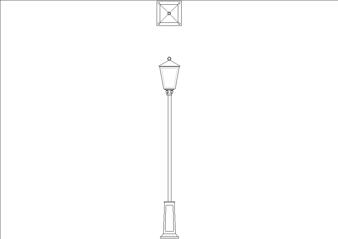square lamppost