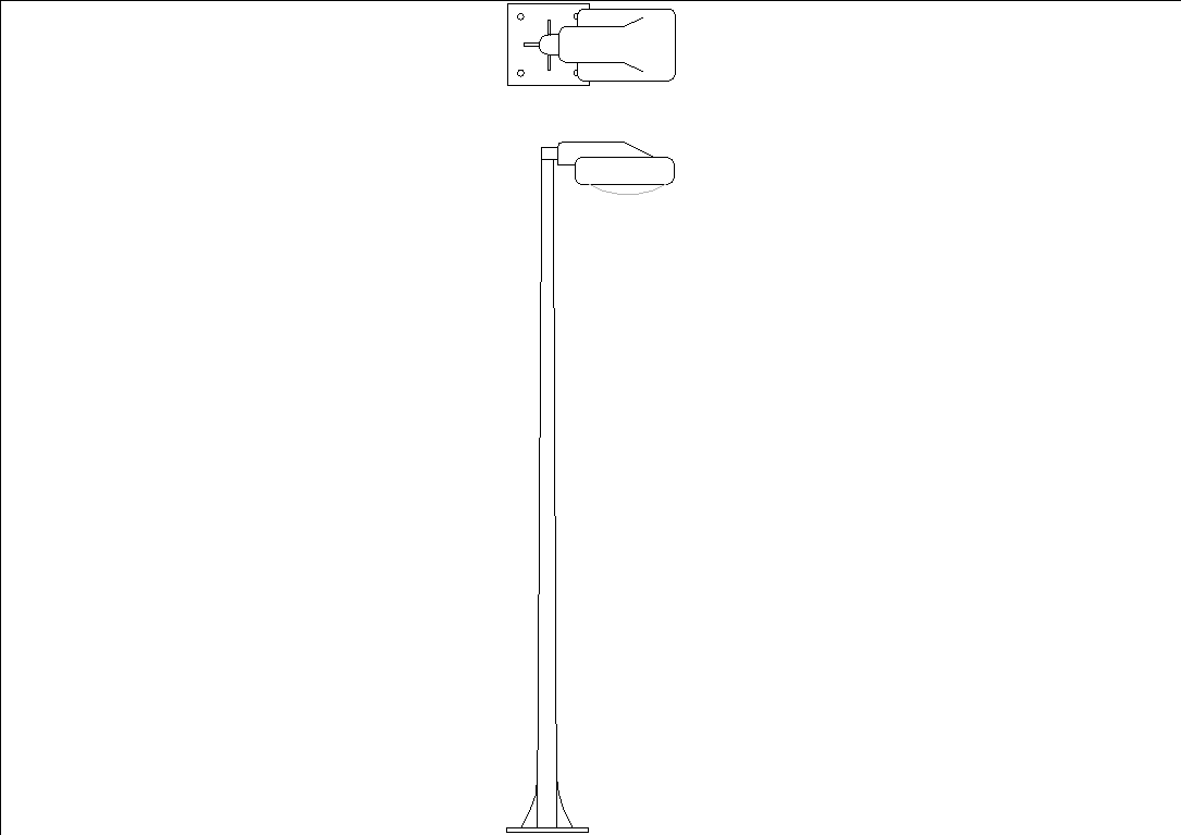 Lighting column in AutoCAD CAD download (5.42 KB) Bibliocad
