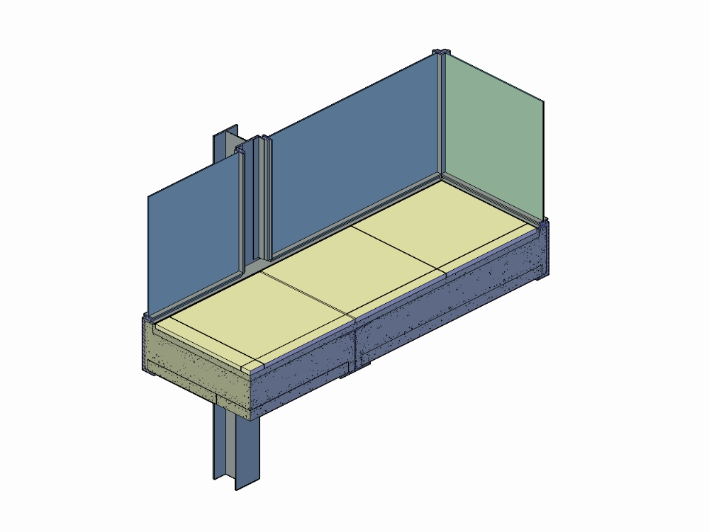 Umschlag und Mezzanine-Detail 3D-Modell
