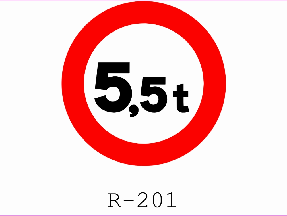 Traffic signs r-201