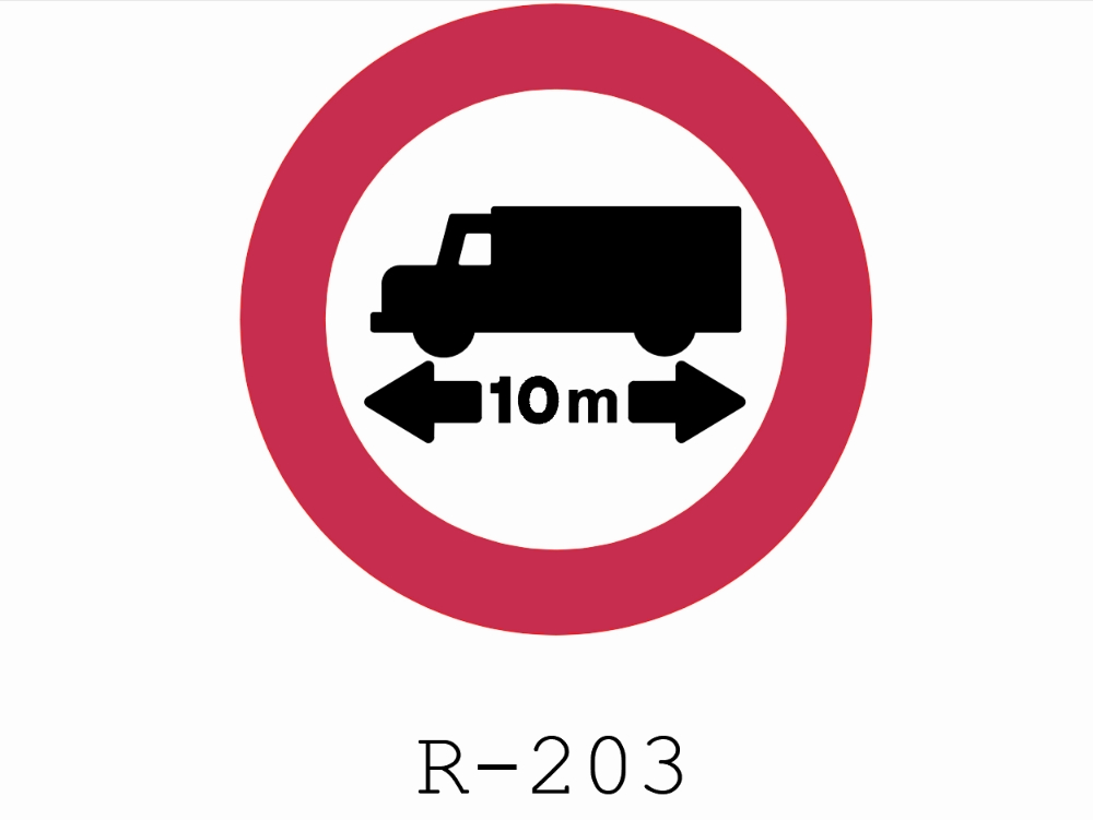 Verkehrszeichen r-203