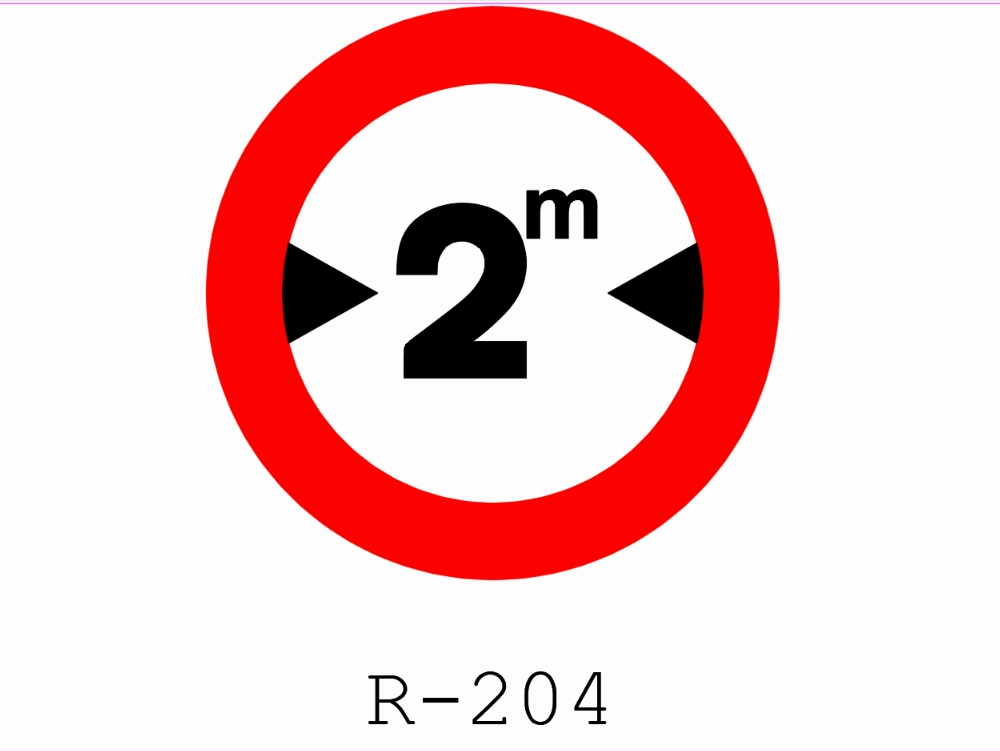 Verkehrszeichen r-204