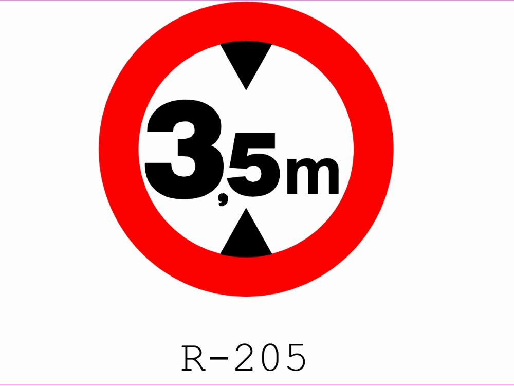 Traffic signs r-205
