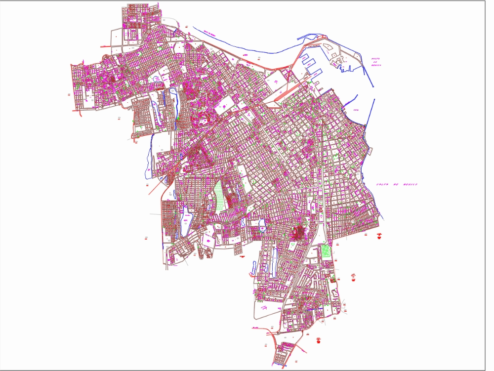 Plan de la ville de Veracruz mexique