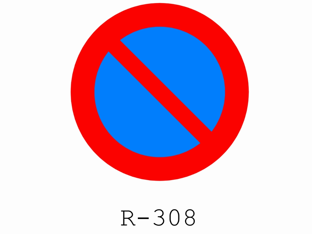 Traffic signs - r-308