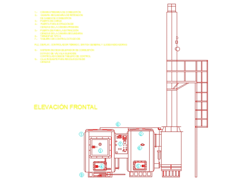 Incinerator for crematory