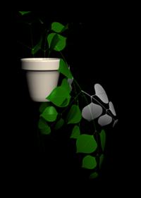 Plante en pot 3D