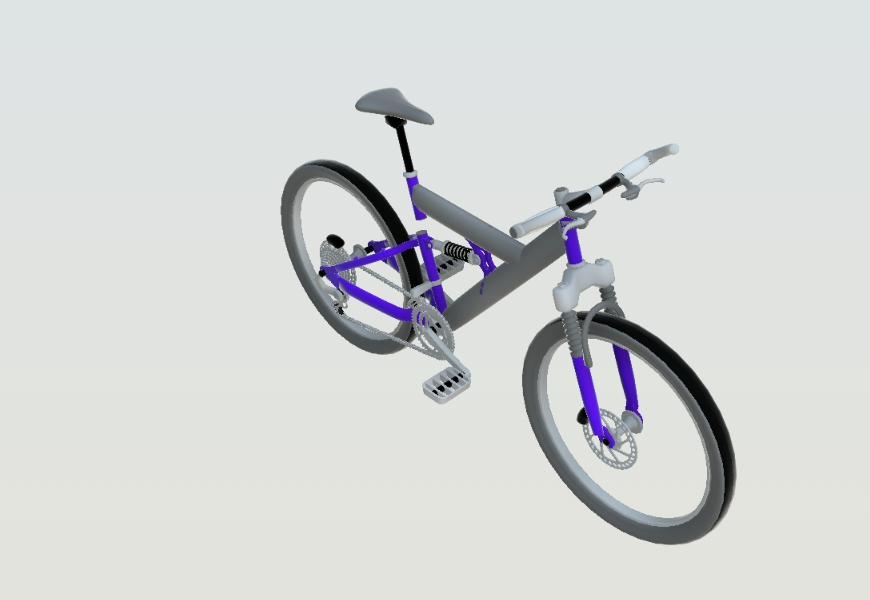 Mountain bicycle in3D