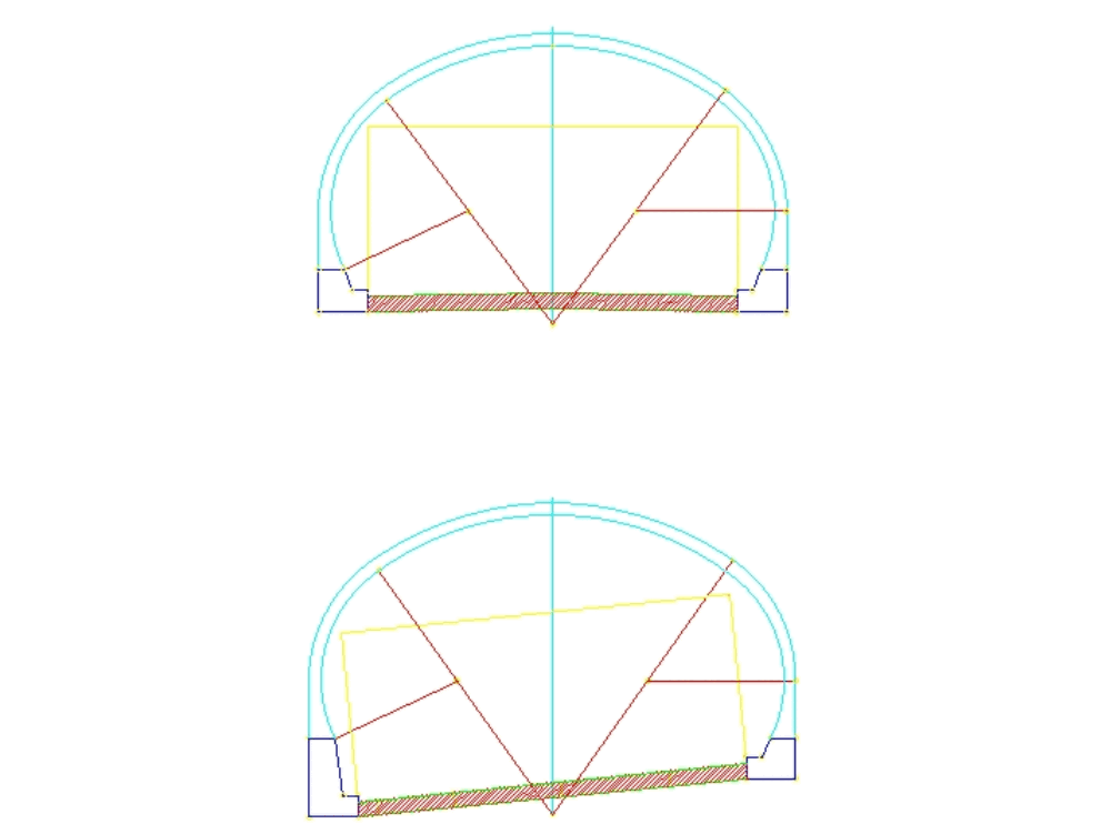 Sections for road tunnel - roadway 12 mts wide 120.51 KB 