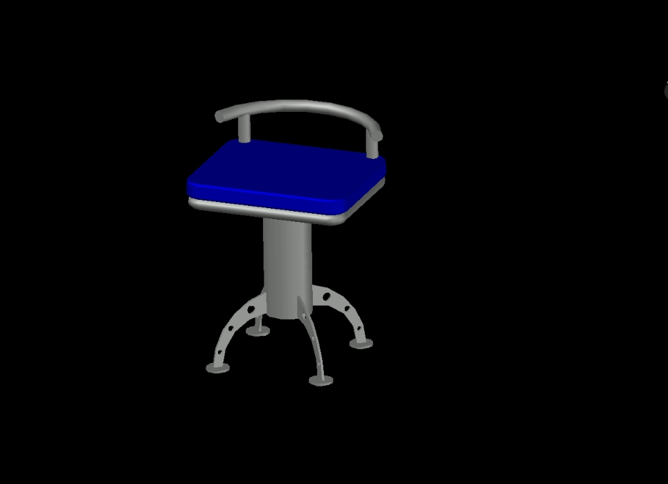 3d bar chair