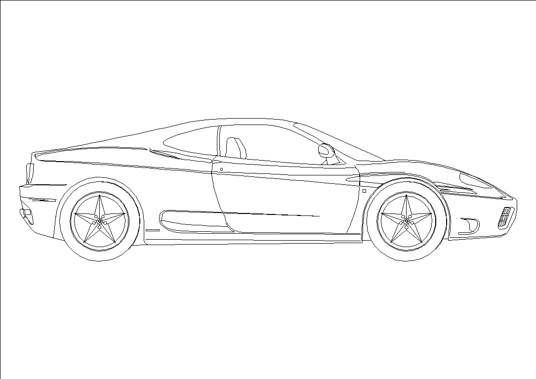 Ferrari modena in AutoCAD | Download CAD free (53.59 KB) | Bibliocad