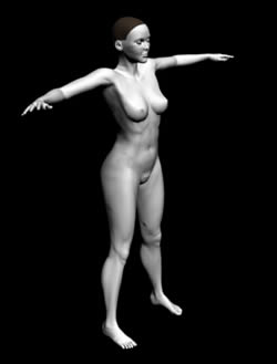 Naked woman 3d