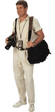 Photographer with opacity map