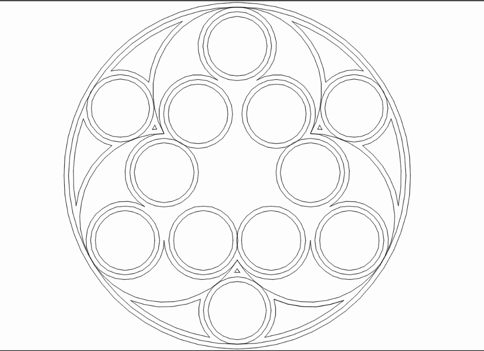 Byzantine rosette