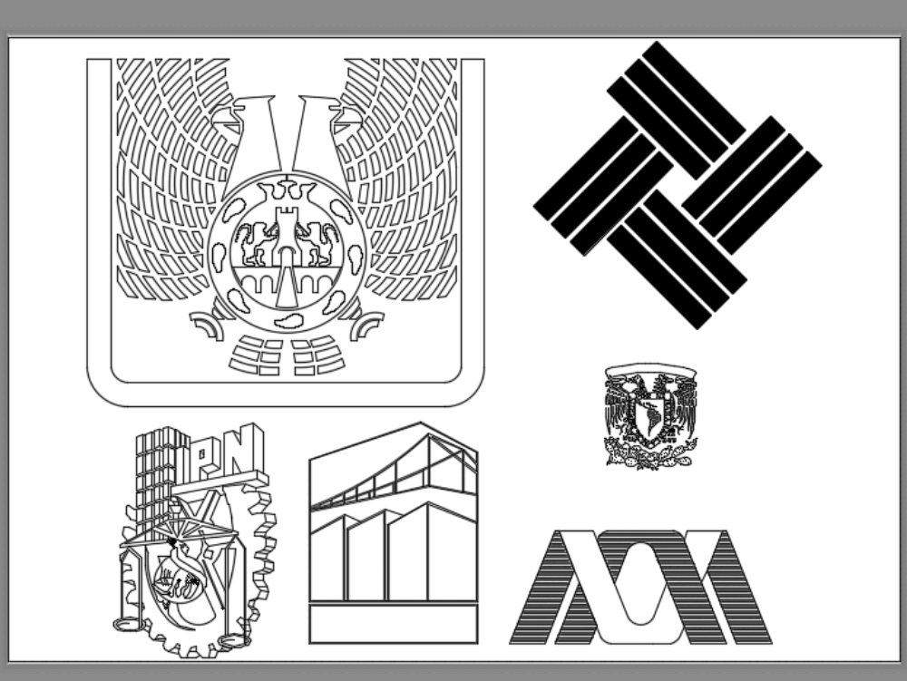 File of logos Architectural school - Mexico