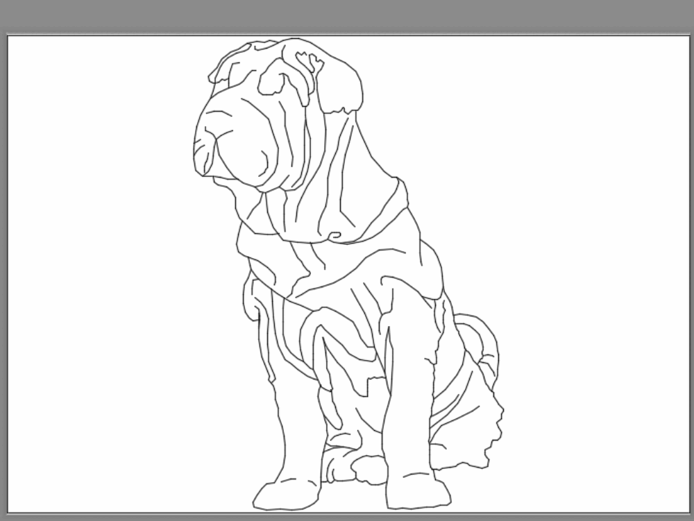 Dog race Shar - pie