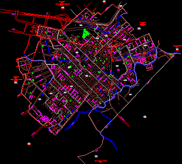 Map of the city of Mendoza; veracruz