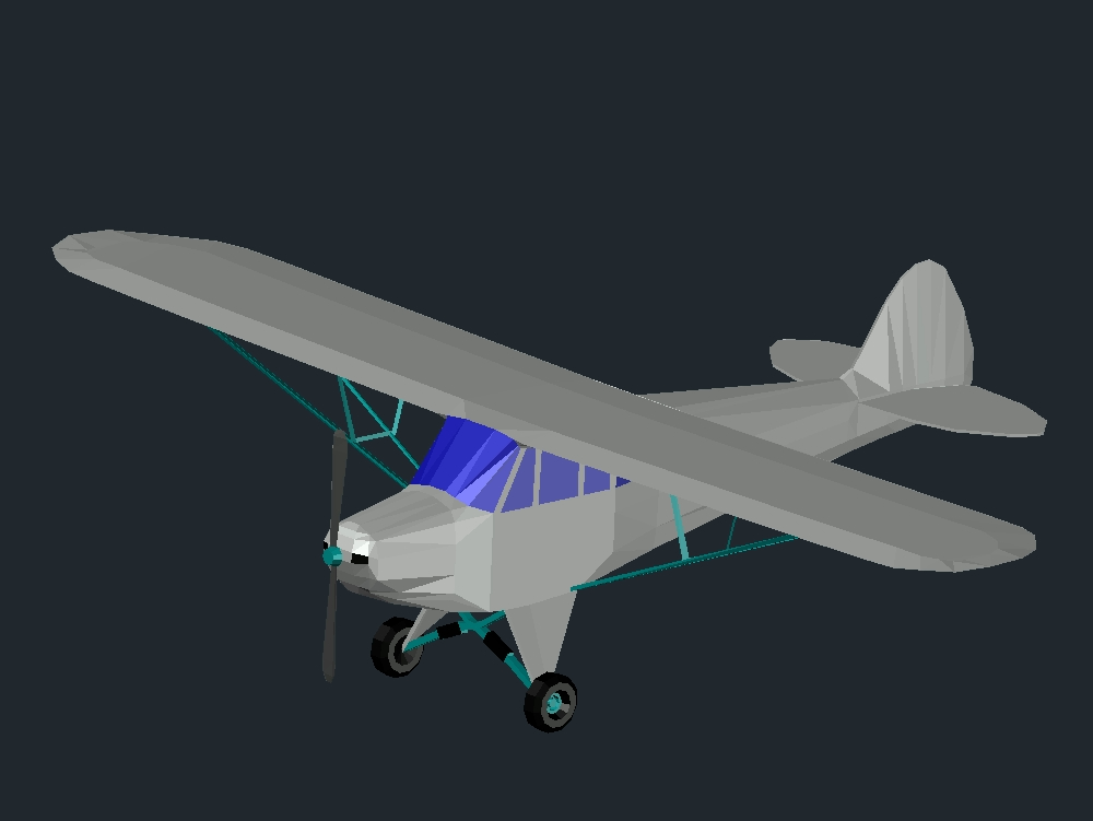 Light plane 3D with applied materials
